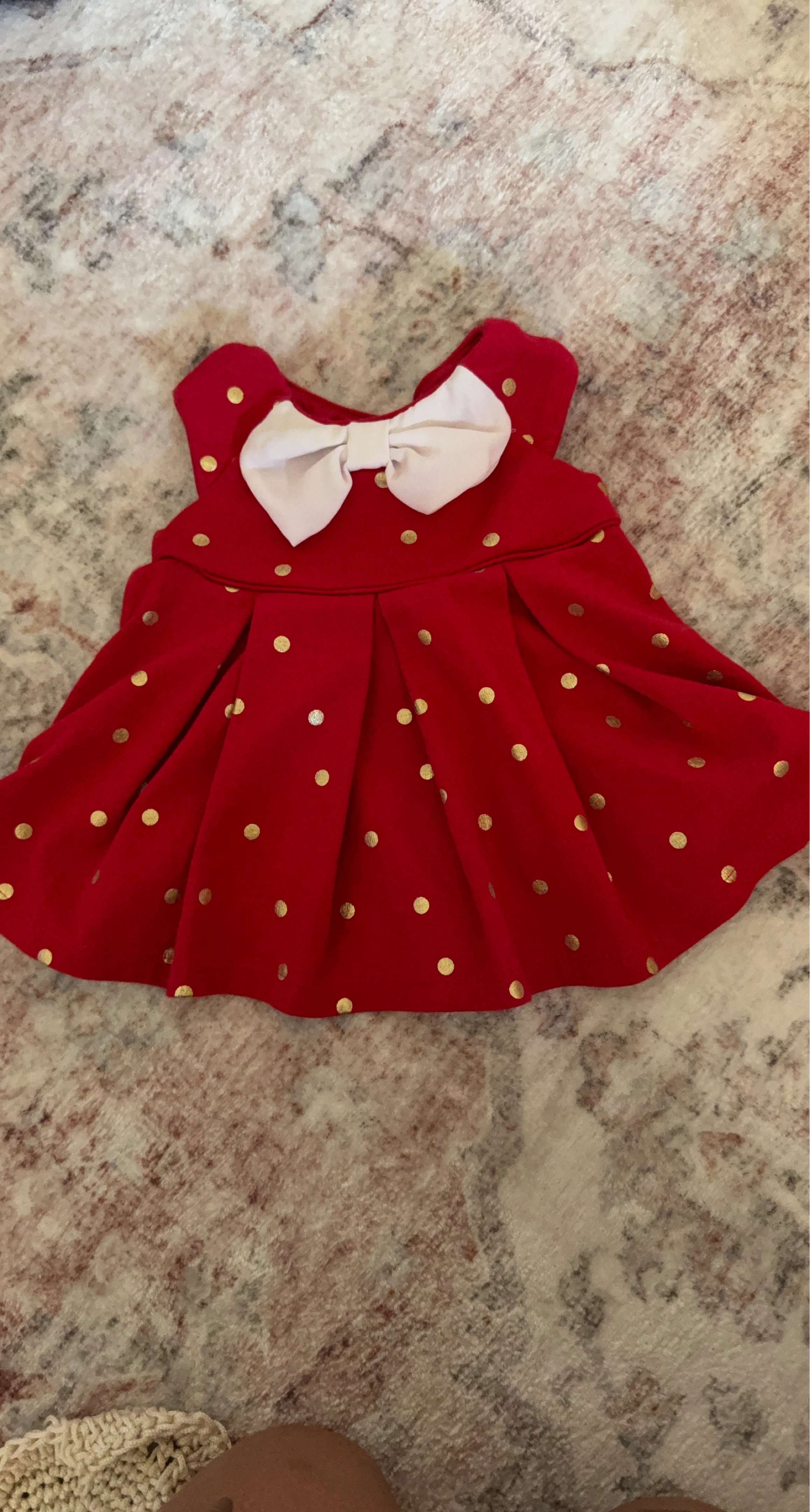 Maggie & Zoe Red Polka Dot Dress (6-9M)