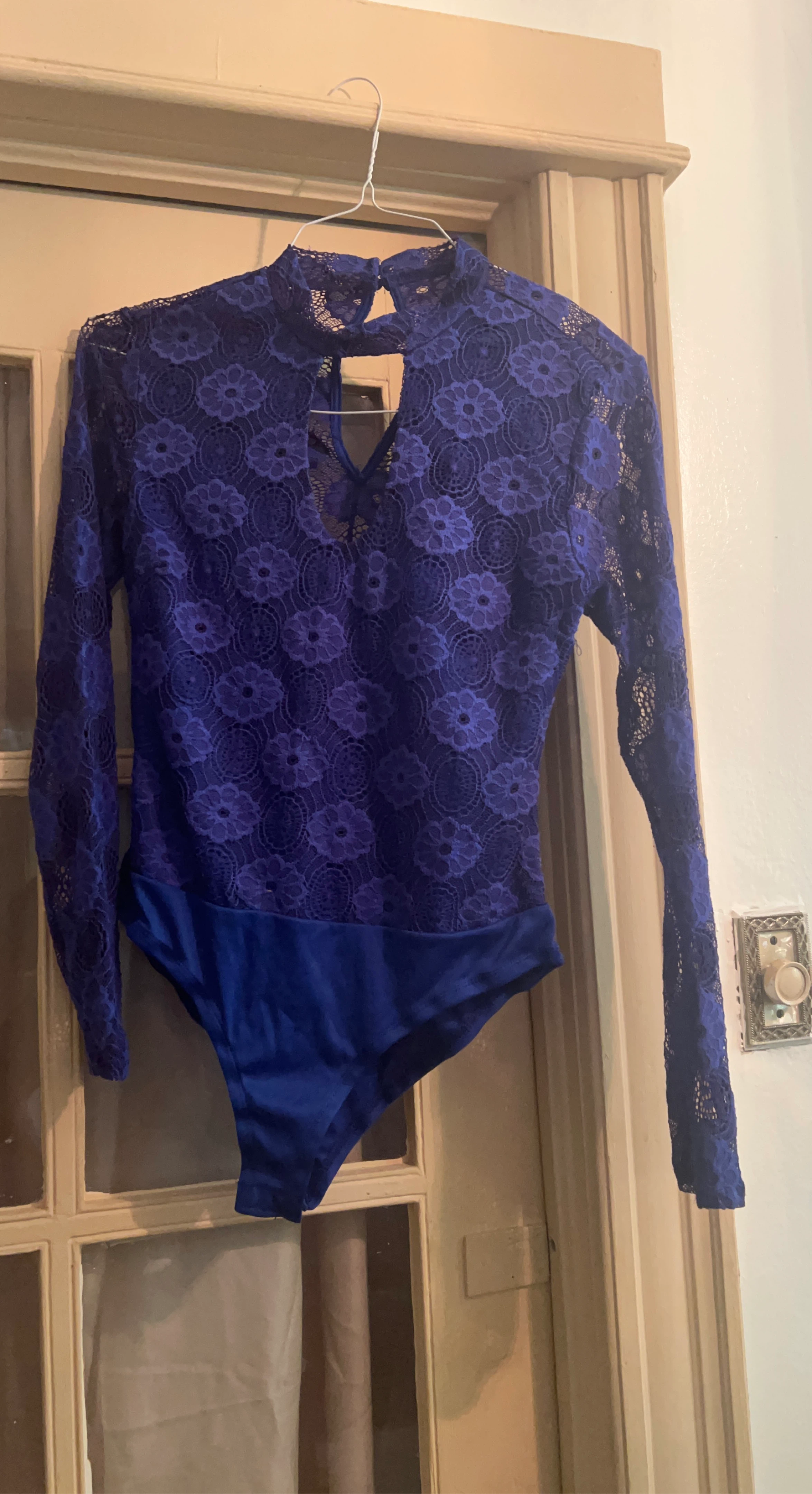 Royal Blue Lace Bodysuit