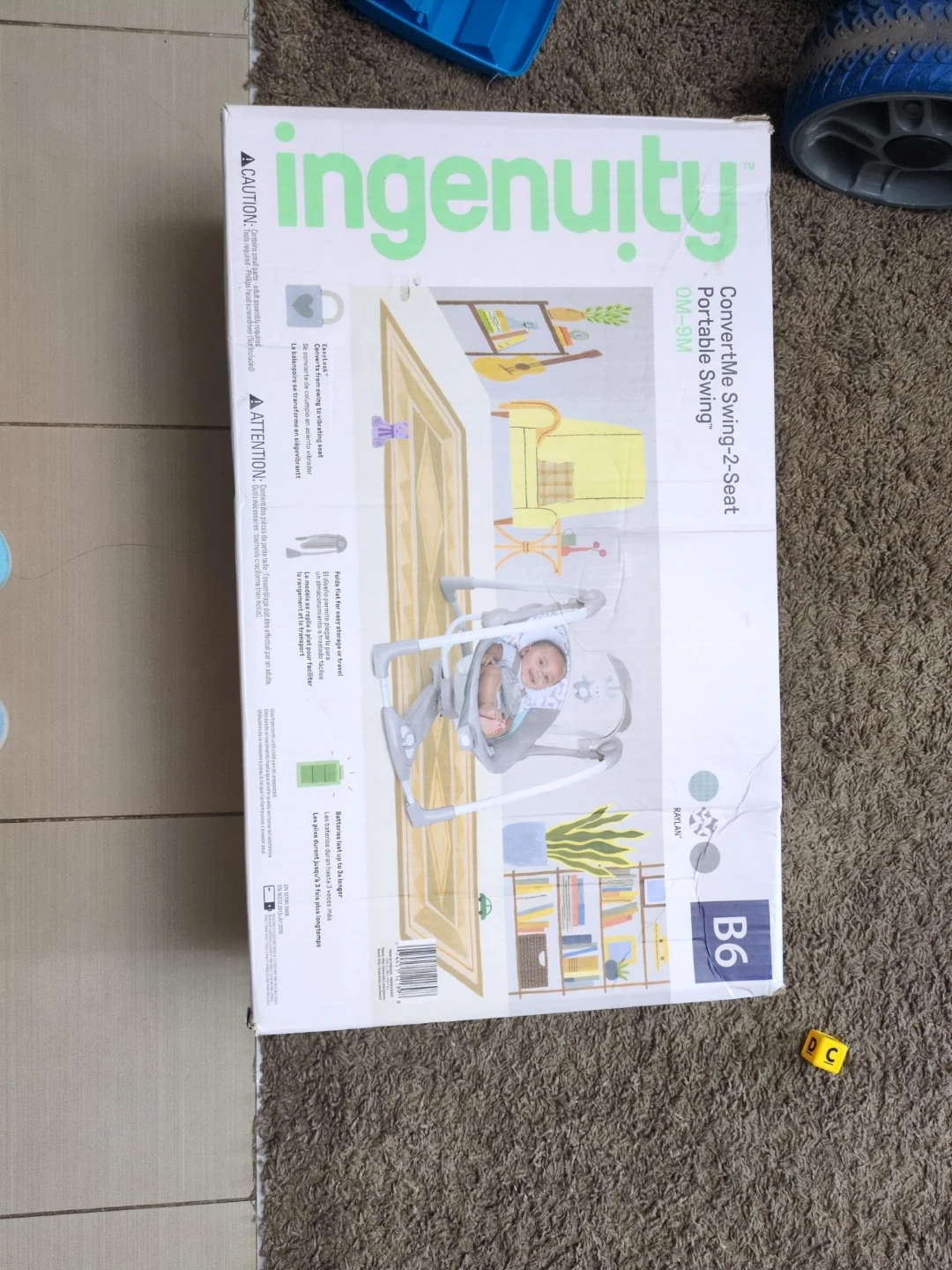 Ingenuity ConvertMe Swing-2-Seat Portable Swing
