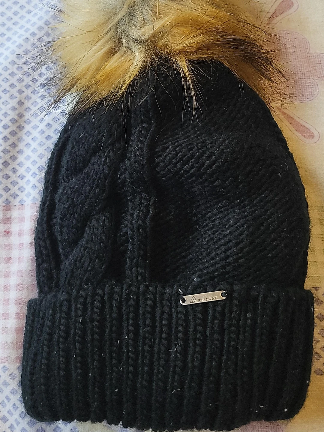 Black Pom Pom Beanie
