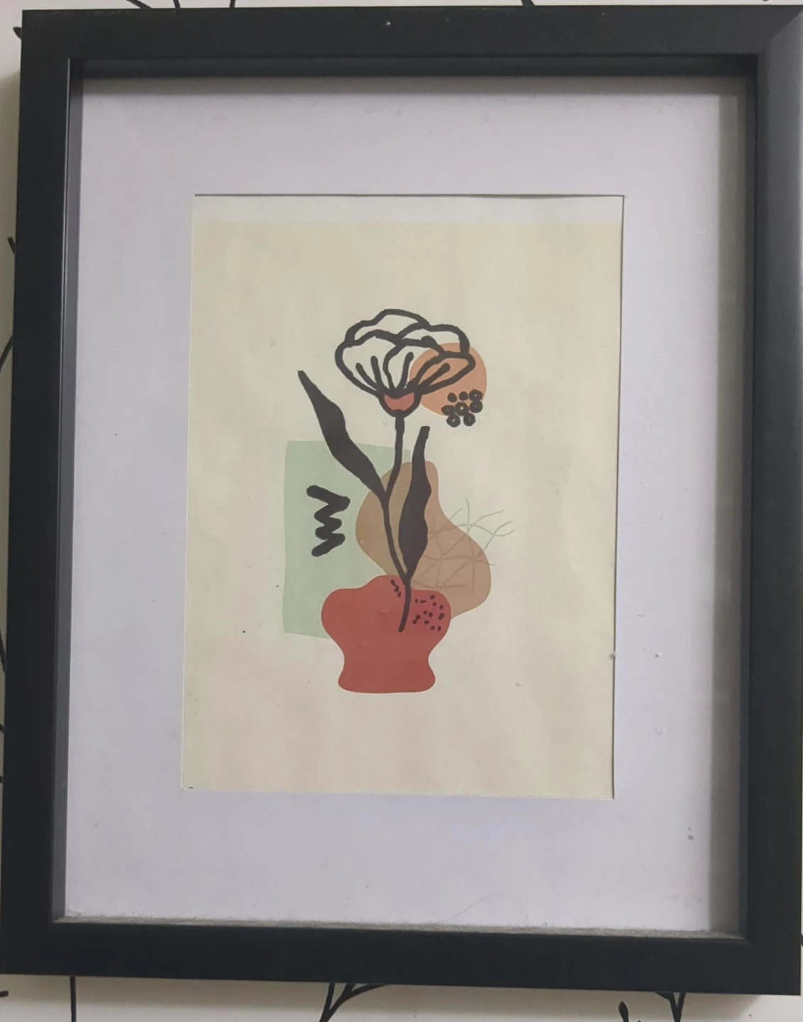 Framed Abstract Floral Art Print