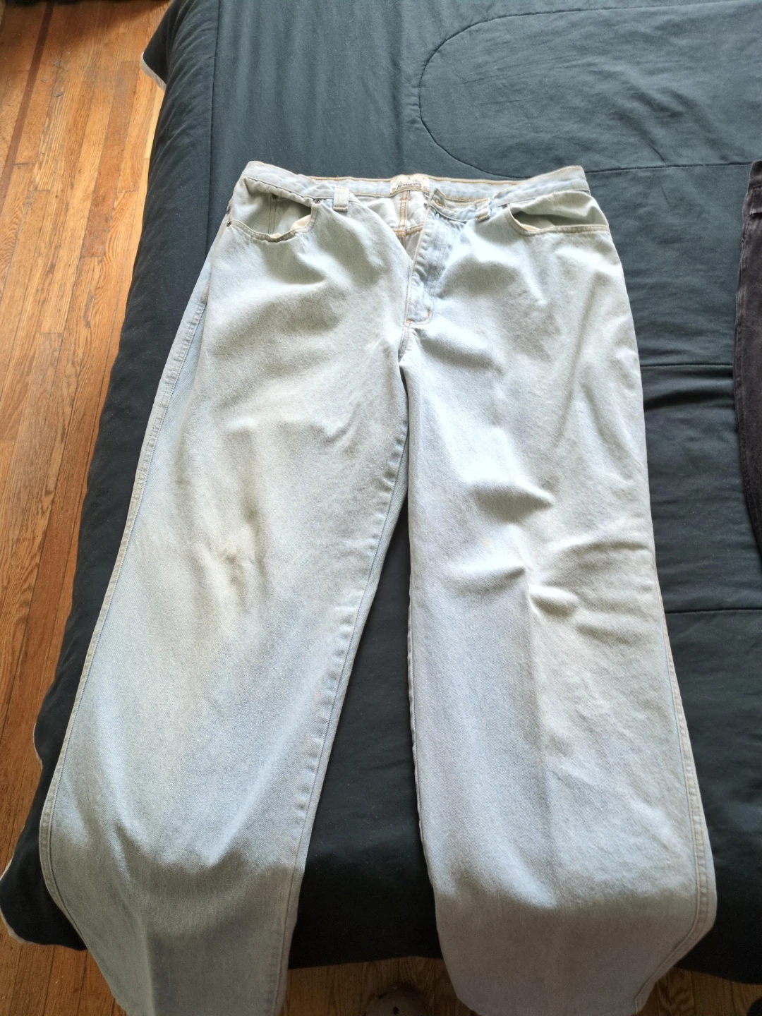 Light Wash Denim Jeans Xtra Wide Leg