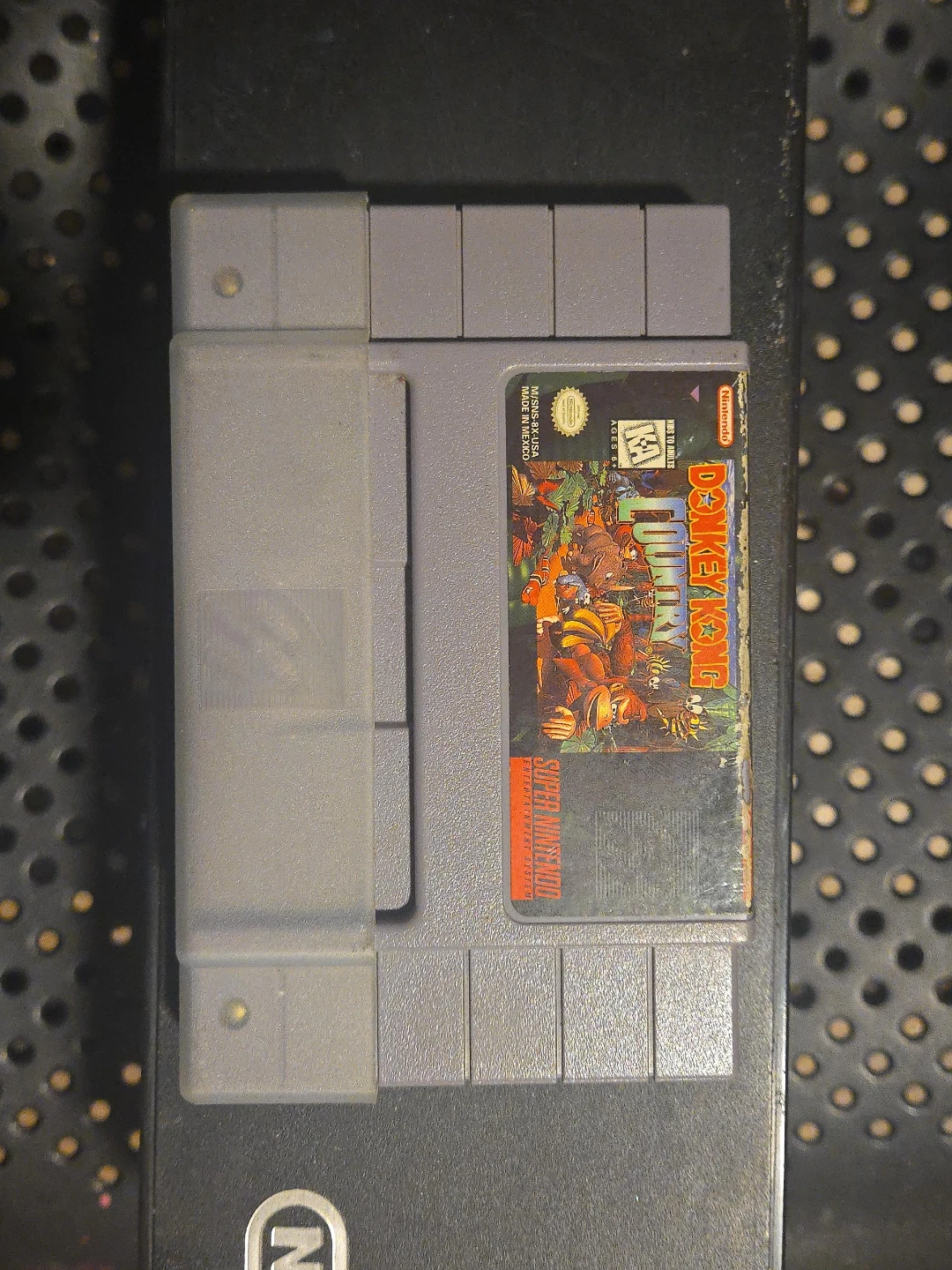 Super Nintendo Donkey Kong Country Game Cartridge