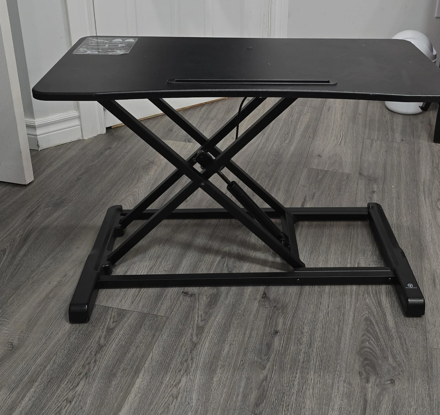 Black Adjustable Standing Desk Converter
