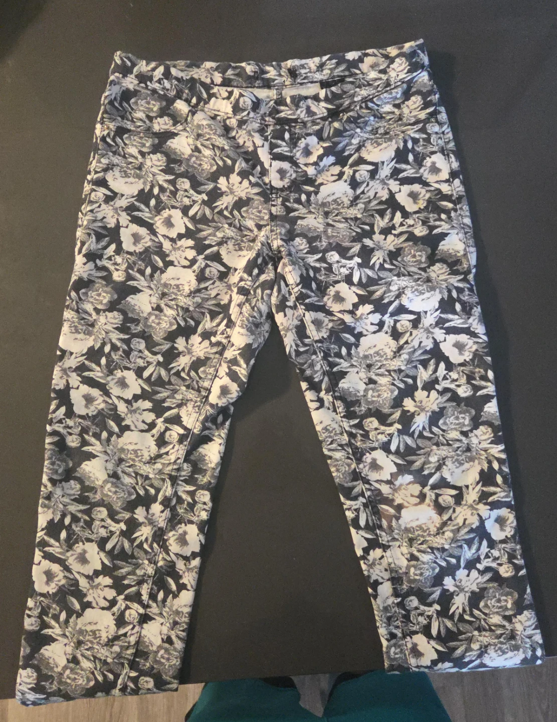 Floral Print Jeans