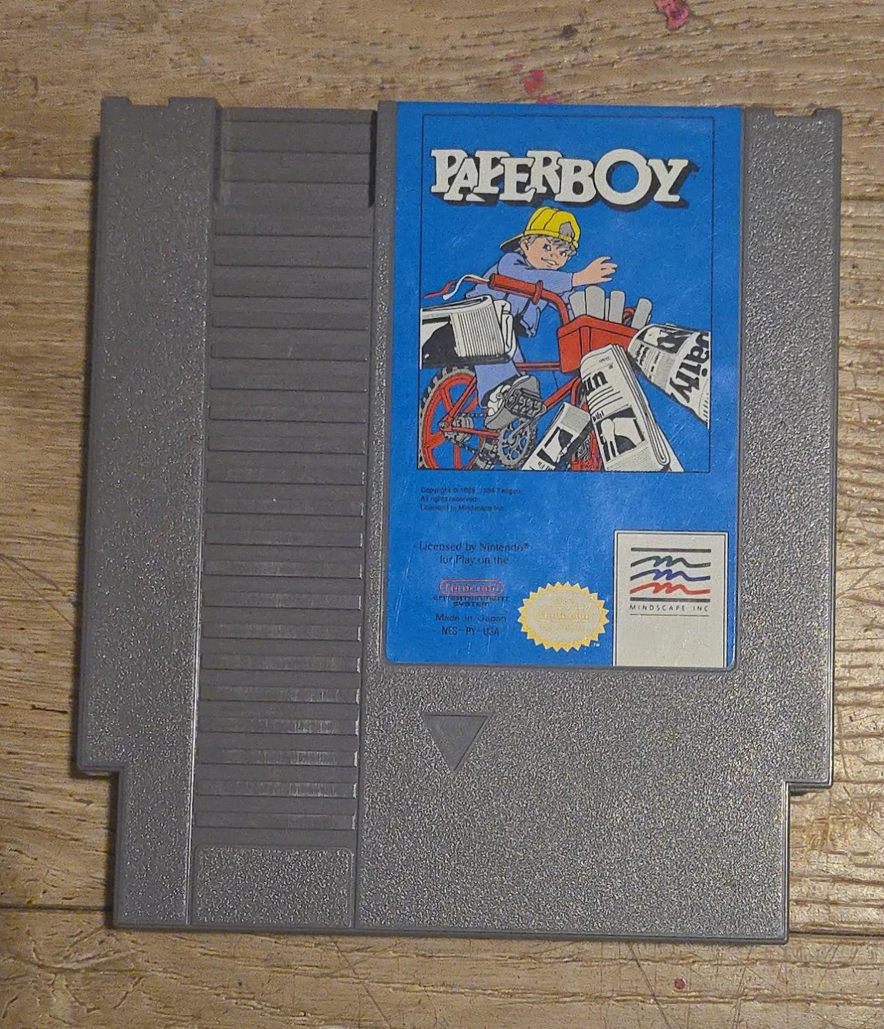 Paperboy NES Game Cartridge