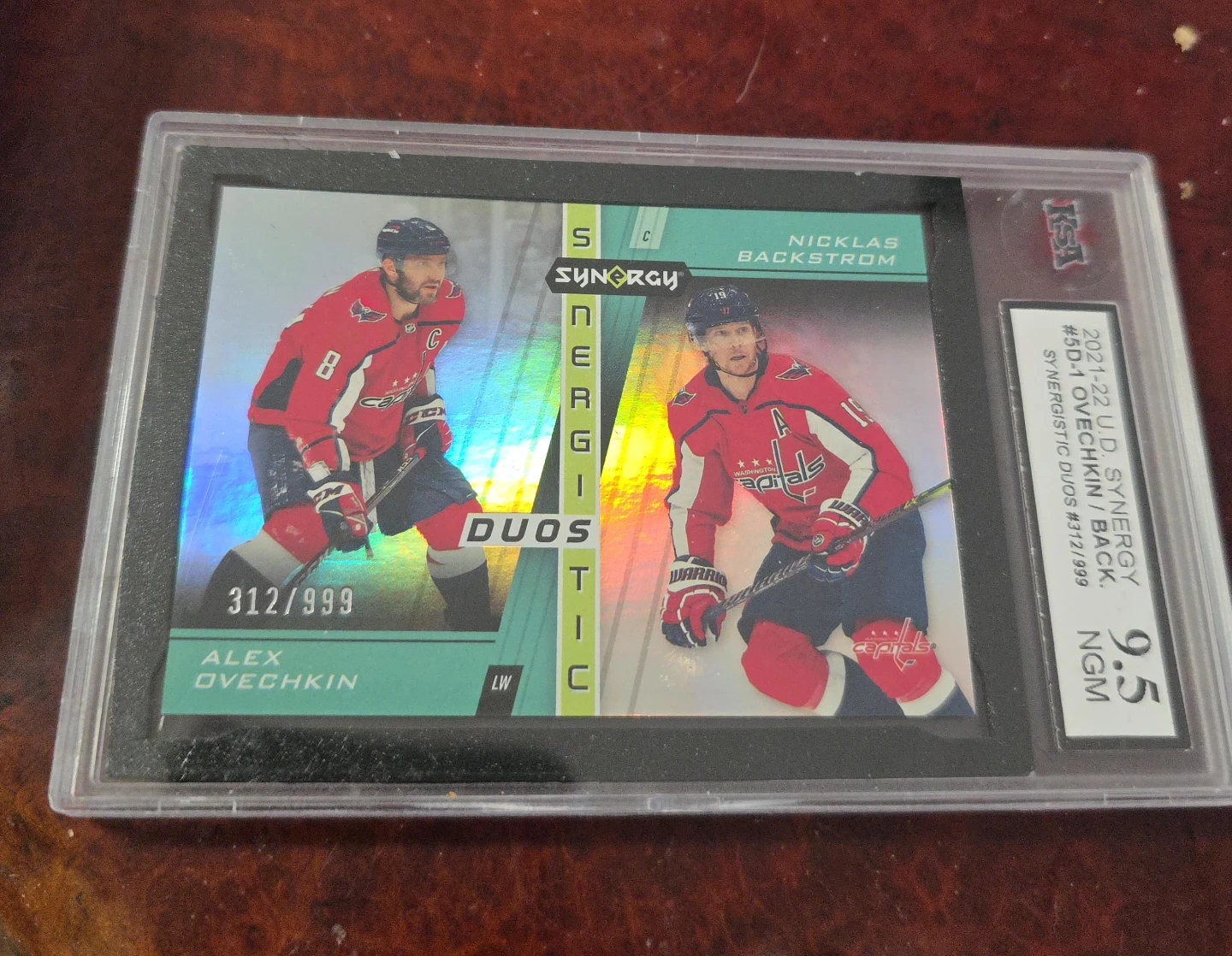 2021-22 U.D. Synergy Alex Ovechkin / Nicklas Backstrom Card