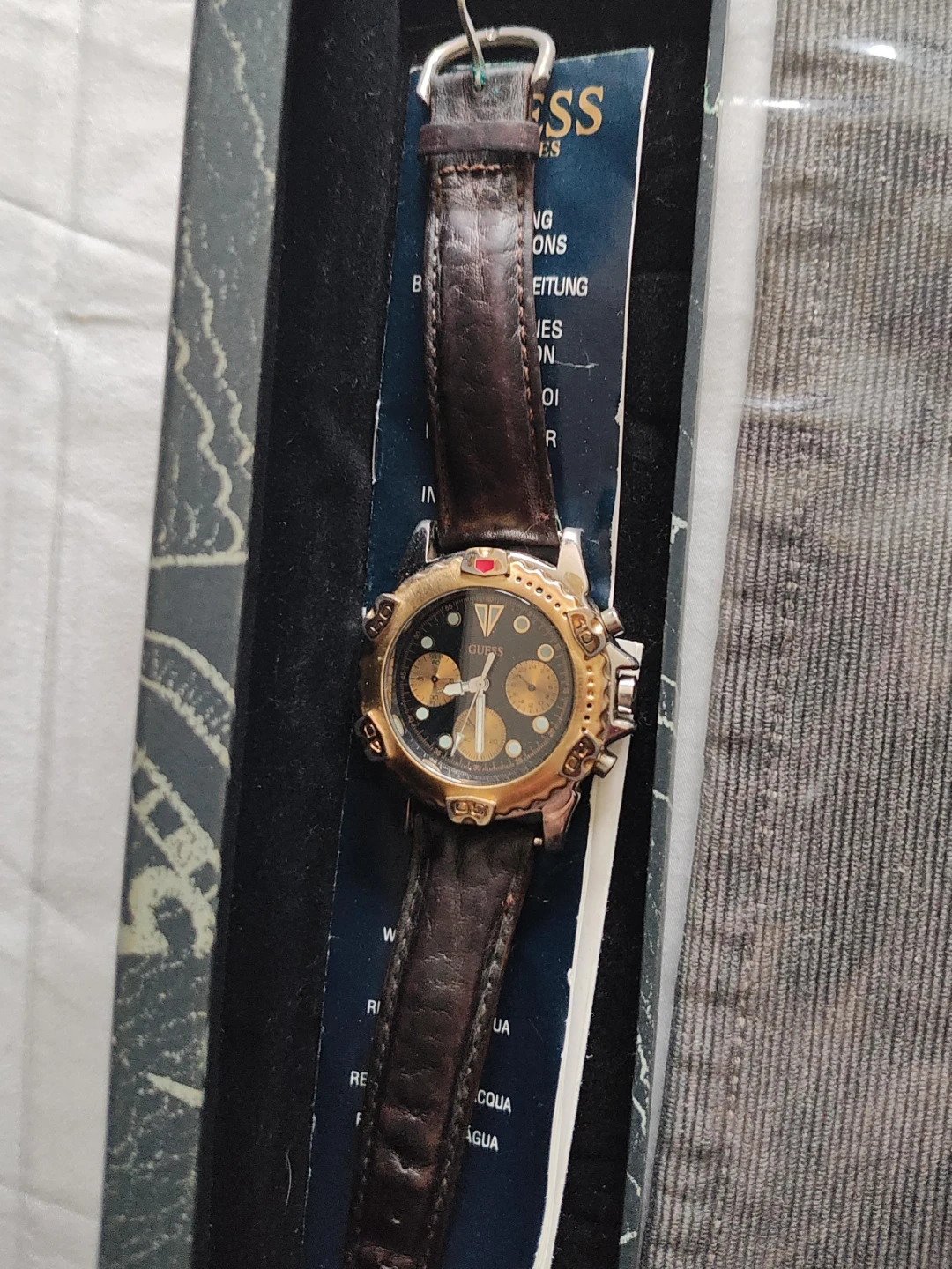 Guess Chronograph Watch - Gold and Black