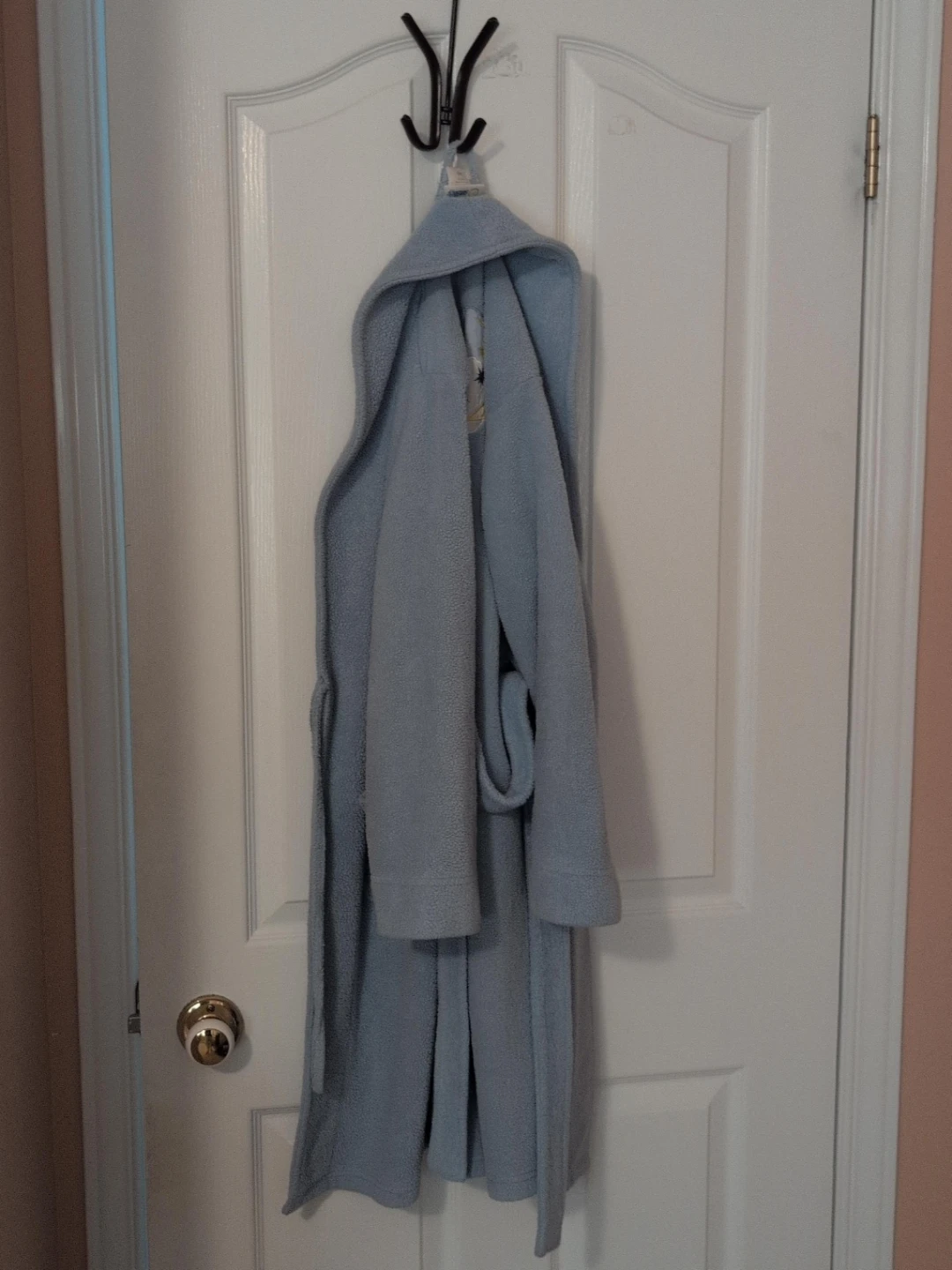 Light Blue Hooded Robe