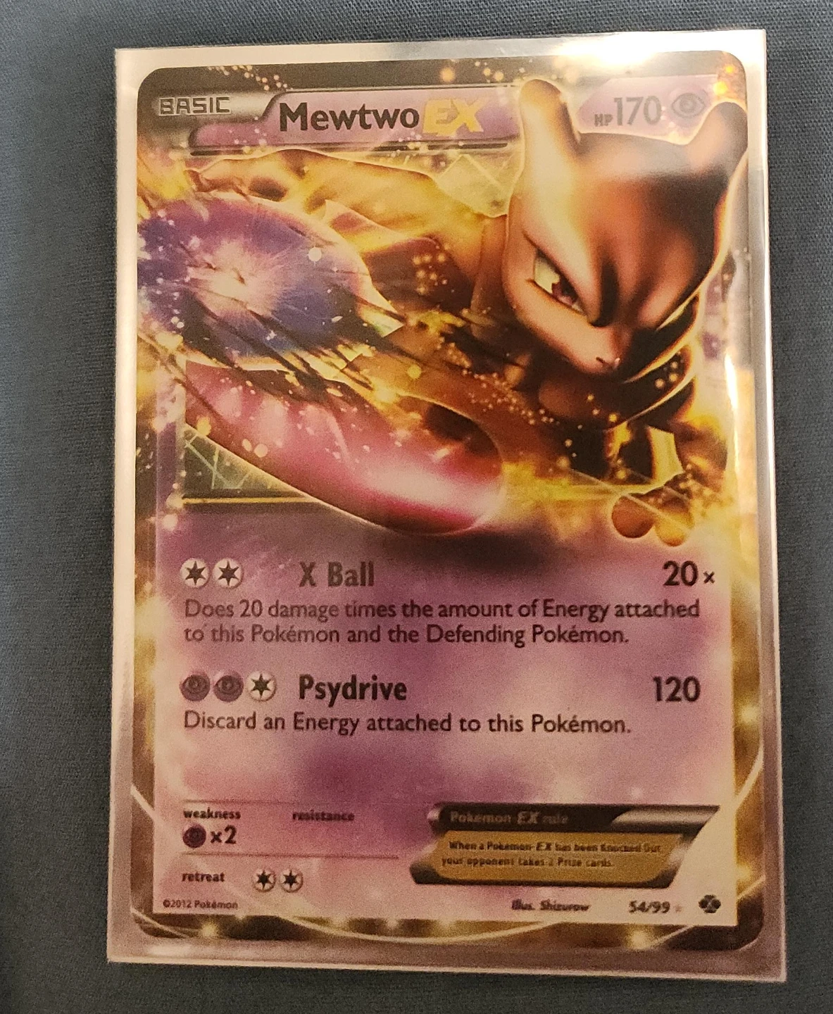 Mewtwo EX Pokémon Card 54/99