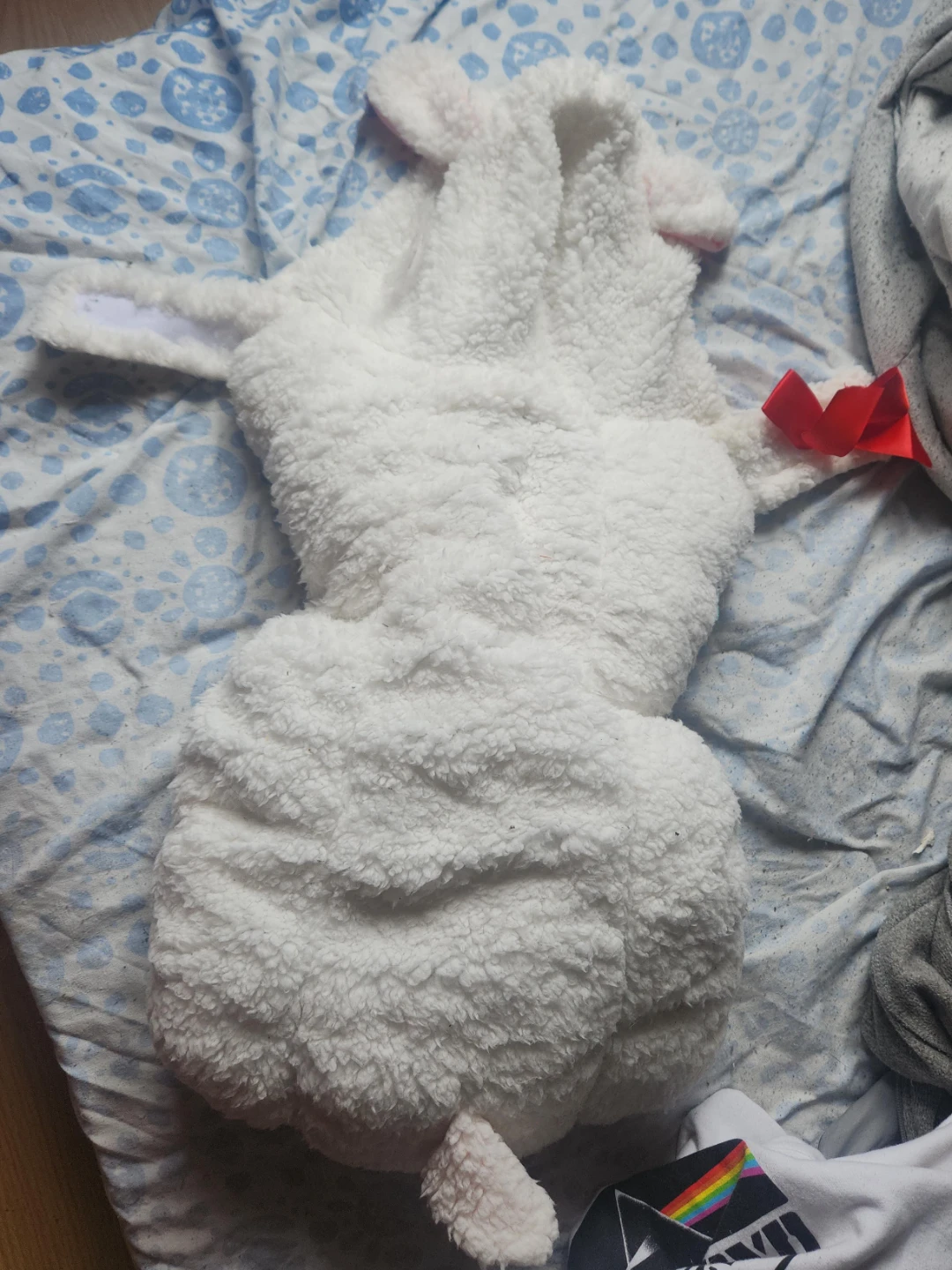 White Sheep Costume for dog