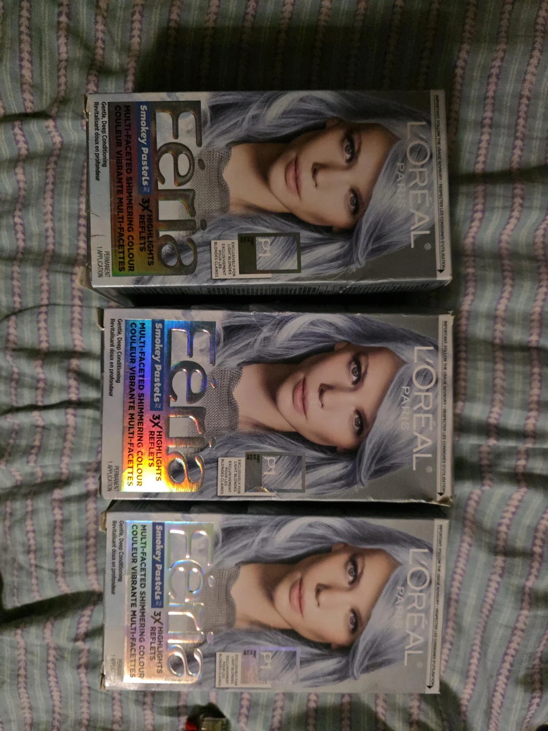 L'Oréal Féria 3X Highlights Hair Colour - Smoky Blue