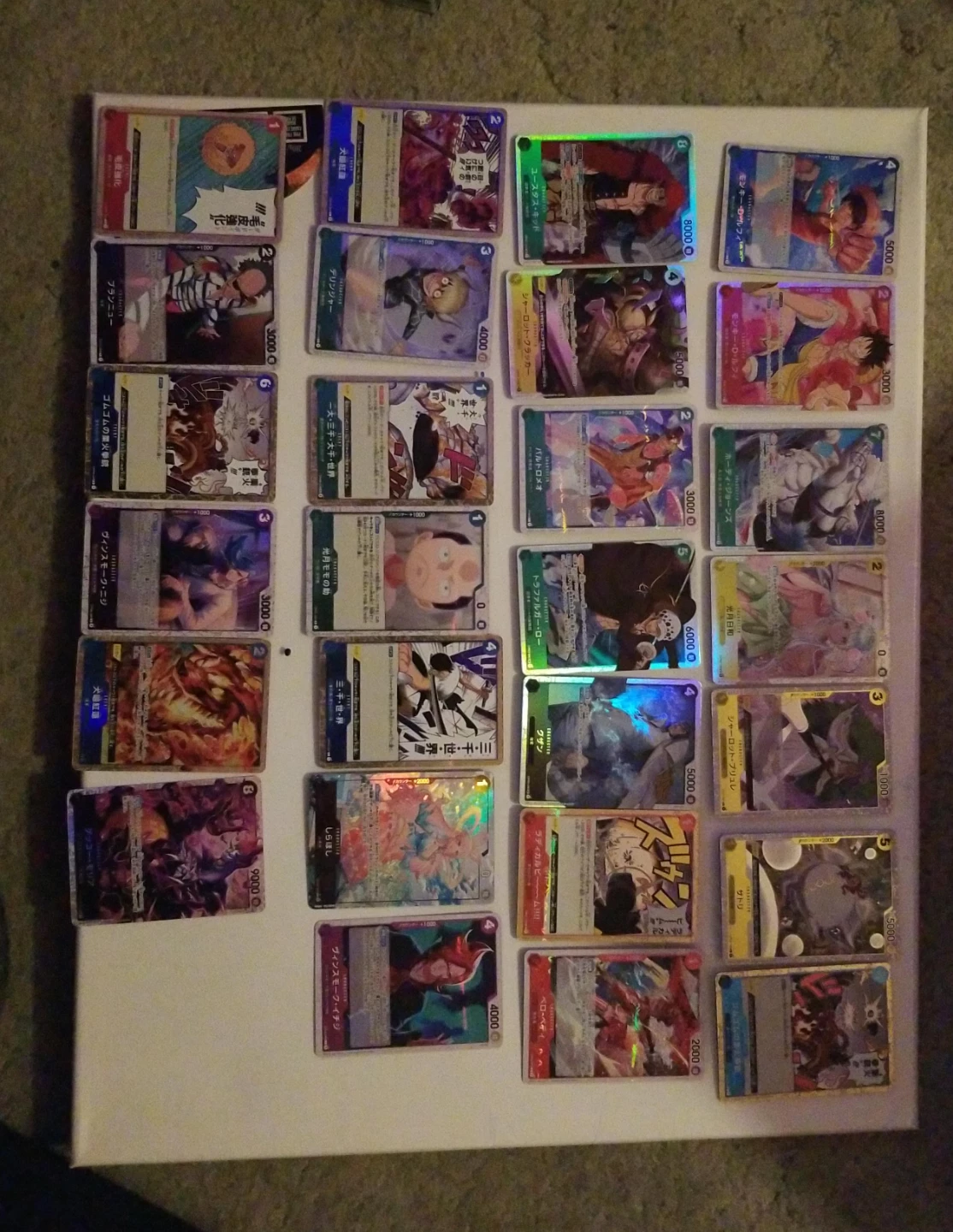 Collection of One Piece Trading Cards