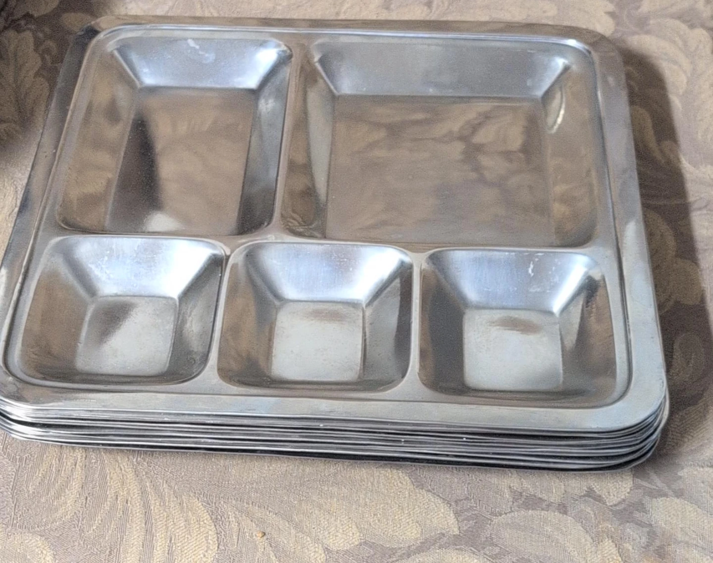 Stainless 22 Steel Divided Trays $4 each