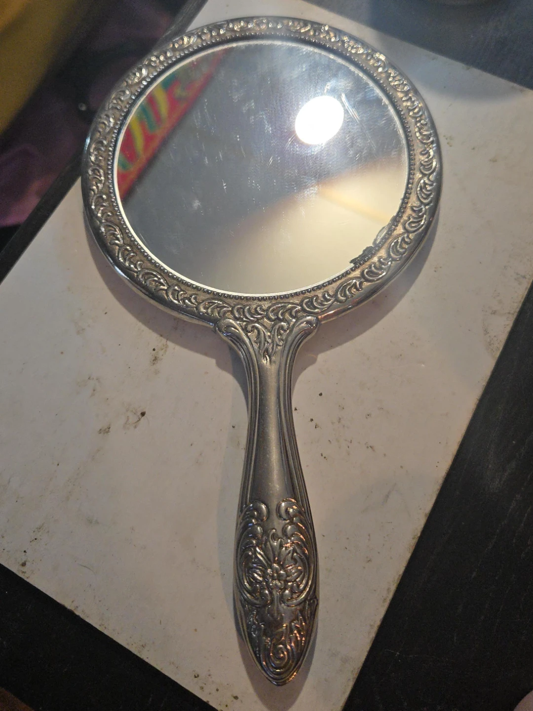 Ornate Handheld Vanity Mirror