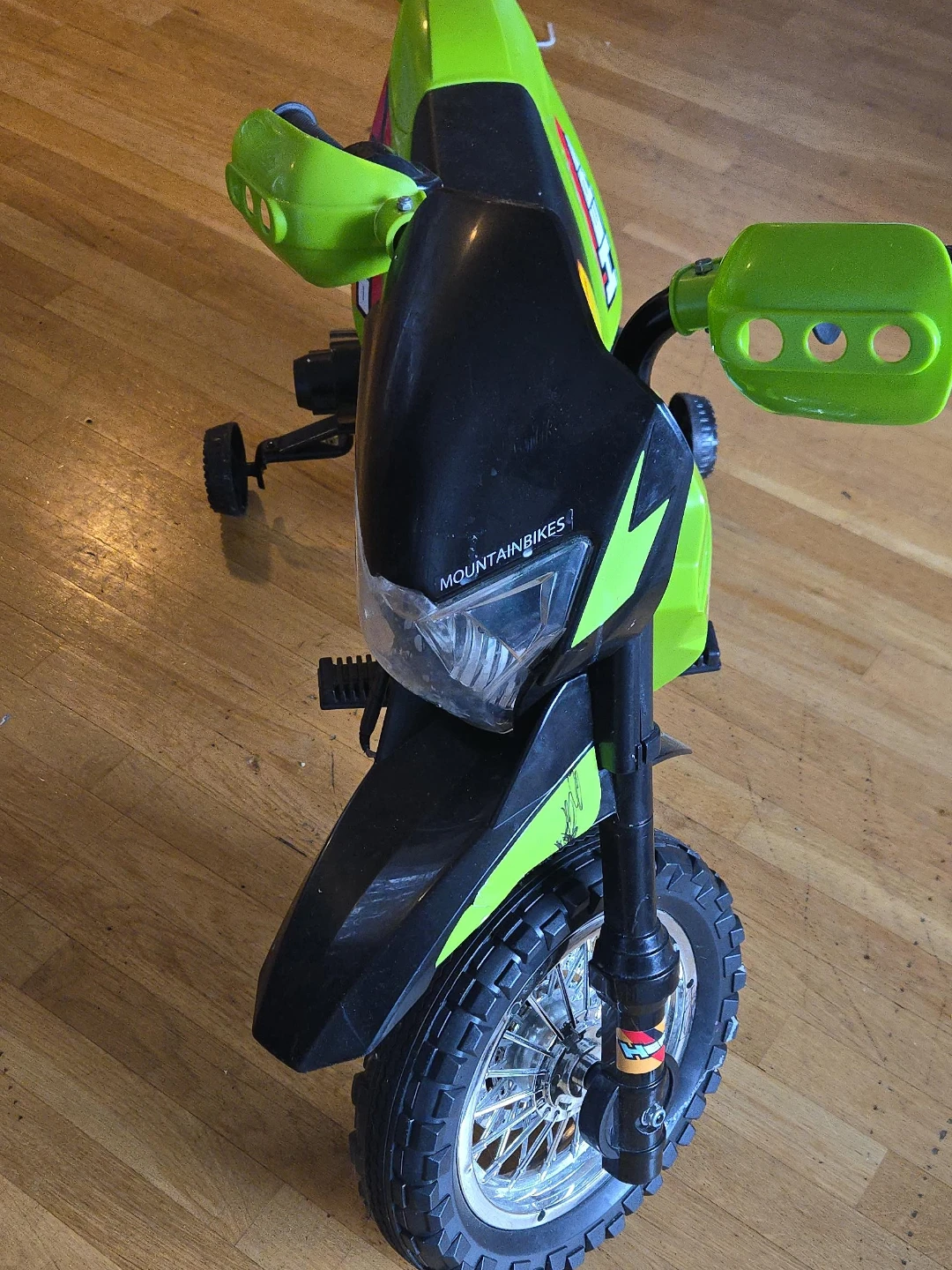 Kids Green Mountainbikes Ride-On Toy Motorcycle