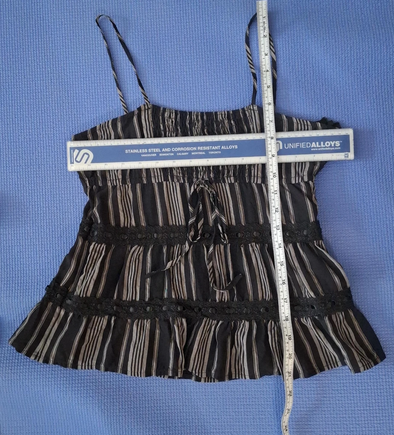 Striped Tank Top with Tie