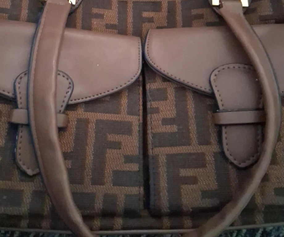 Fendi Zucca Canvas Handbag