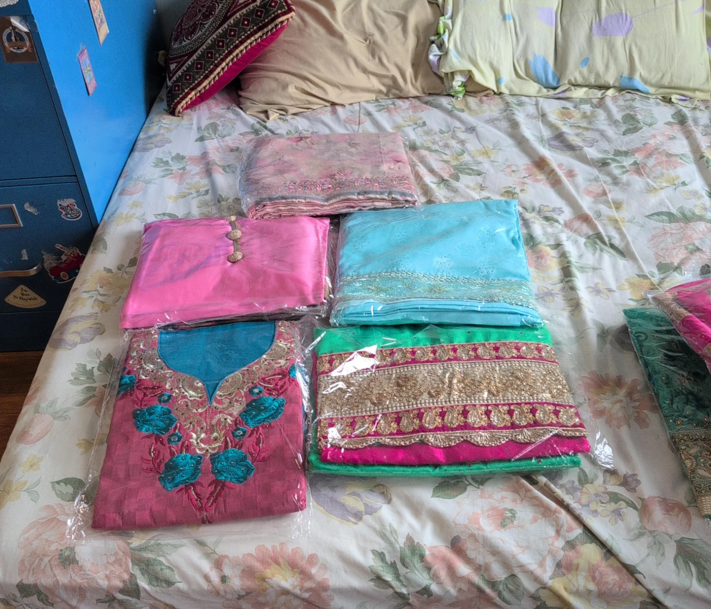 Assorted Ladies' Shalwar Kameez Sets unstitched $85 for 5 suits