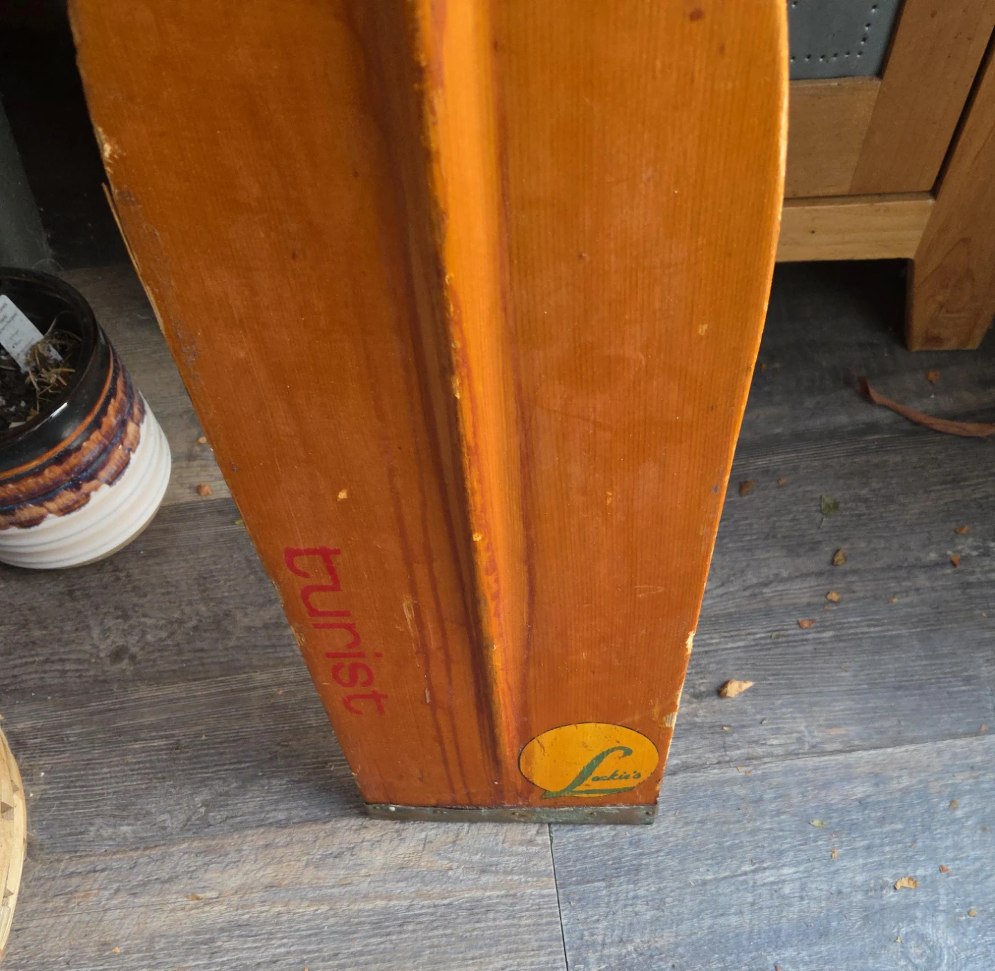 Vintage Wooden Canoe Paddle