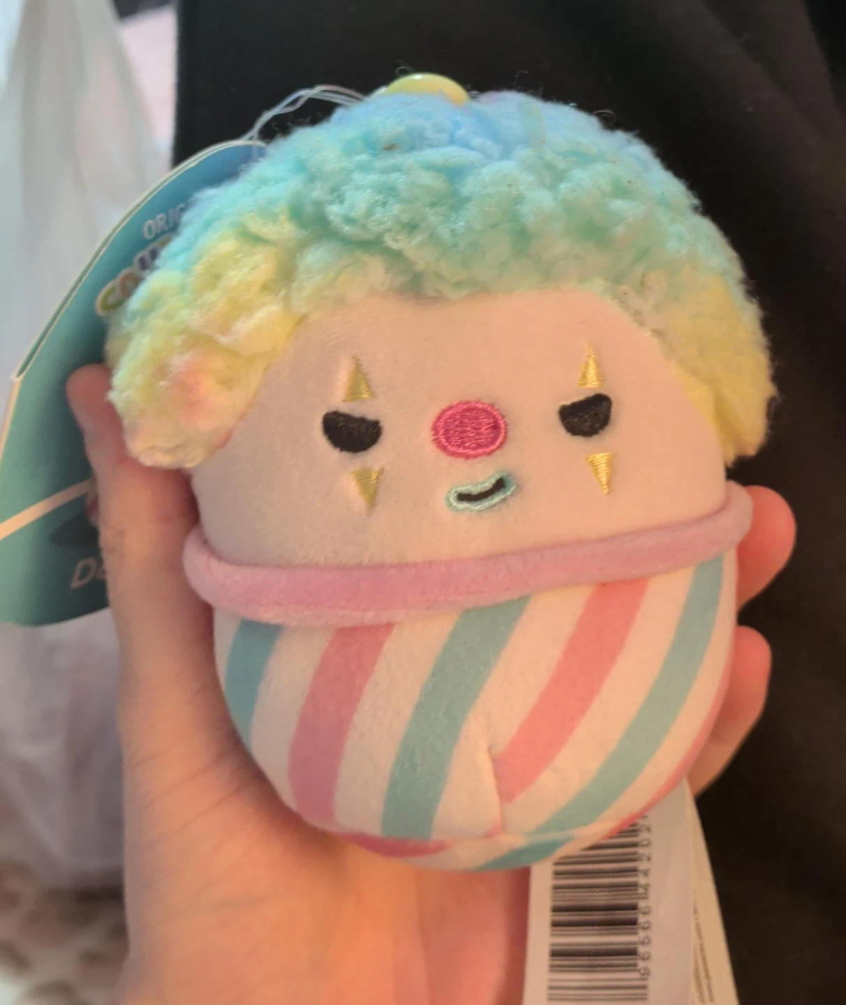 Squishmallows Declan Clown Plush Clip