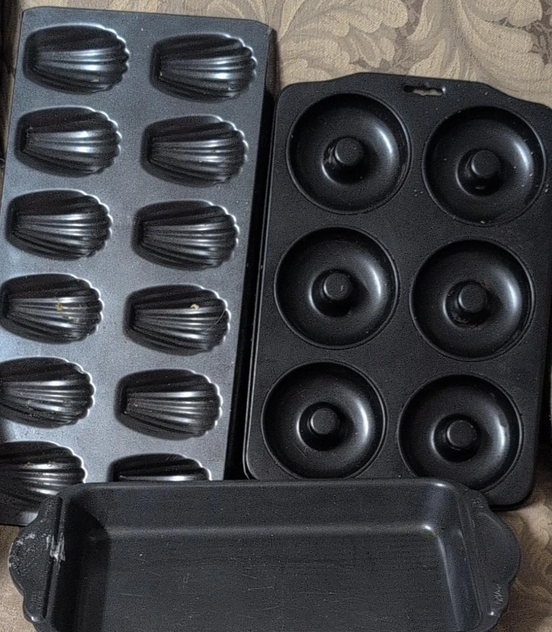 Baking Pan Set: Madeleine, Donut, and Loaf Pan