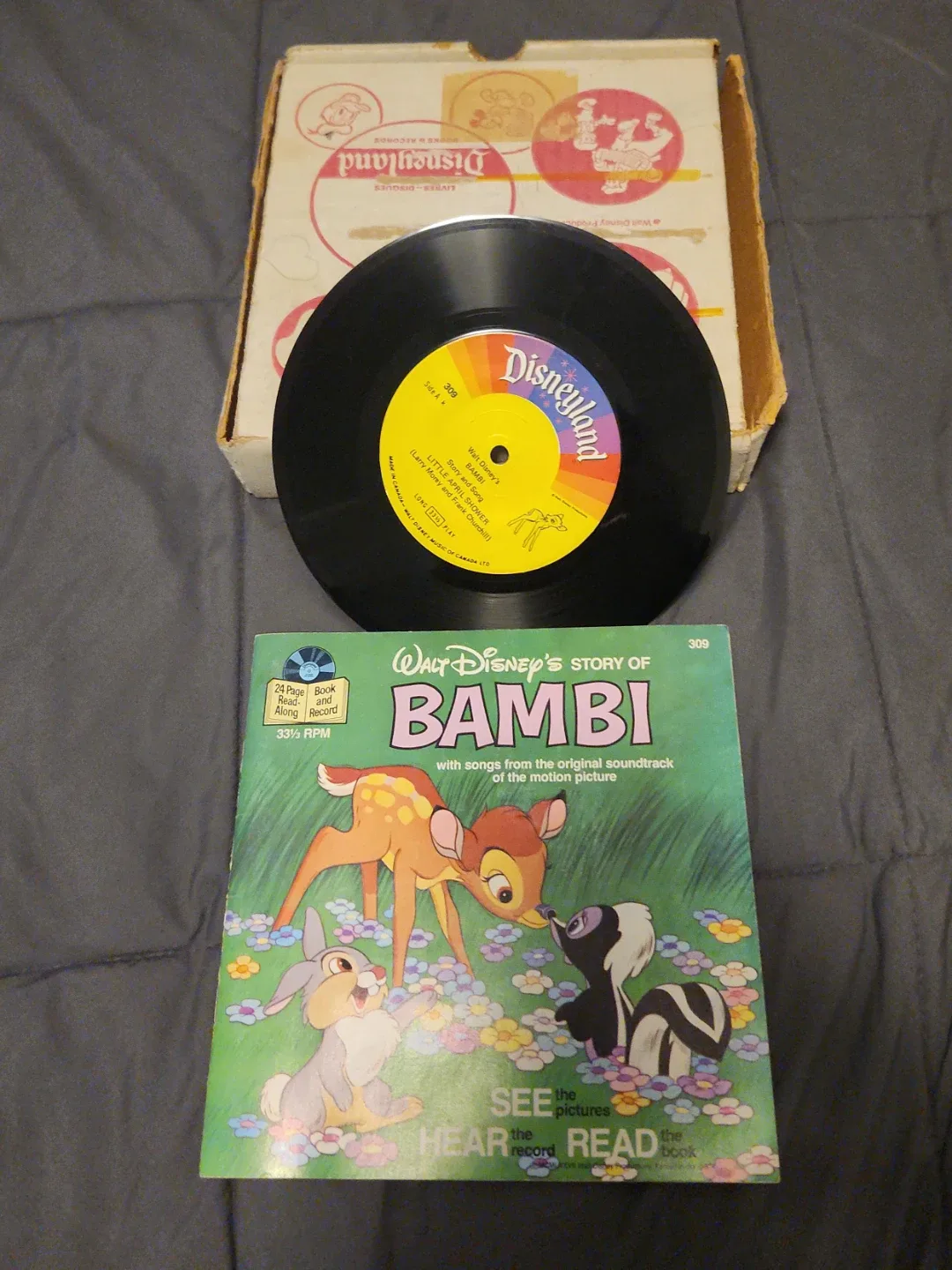Walt Disney's Bambi Story and Song Book and Record