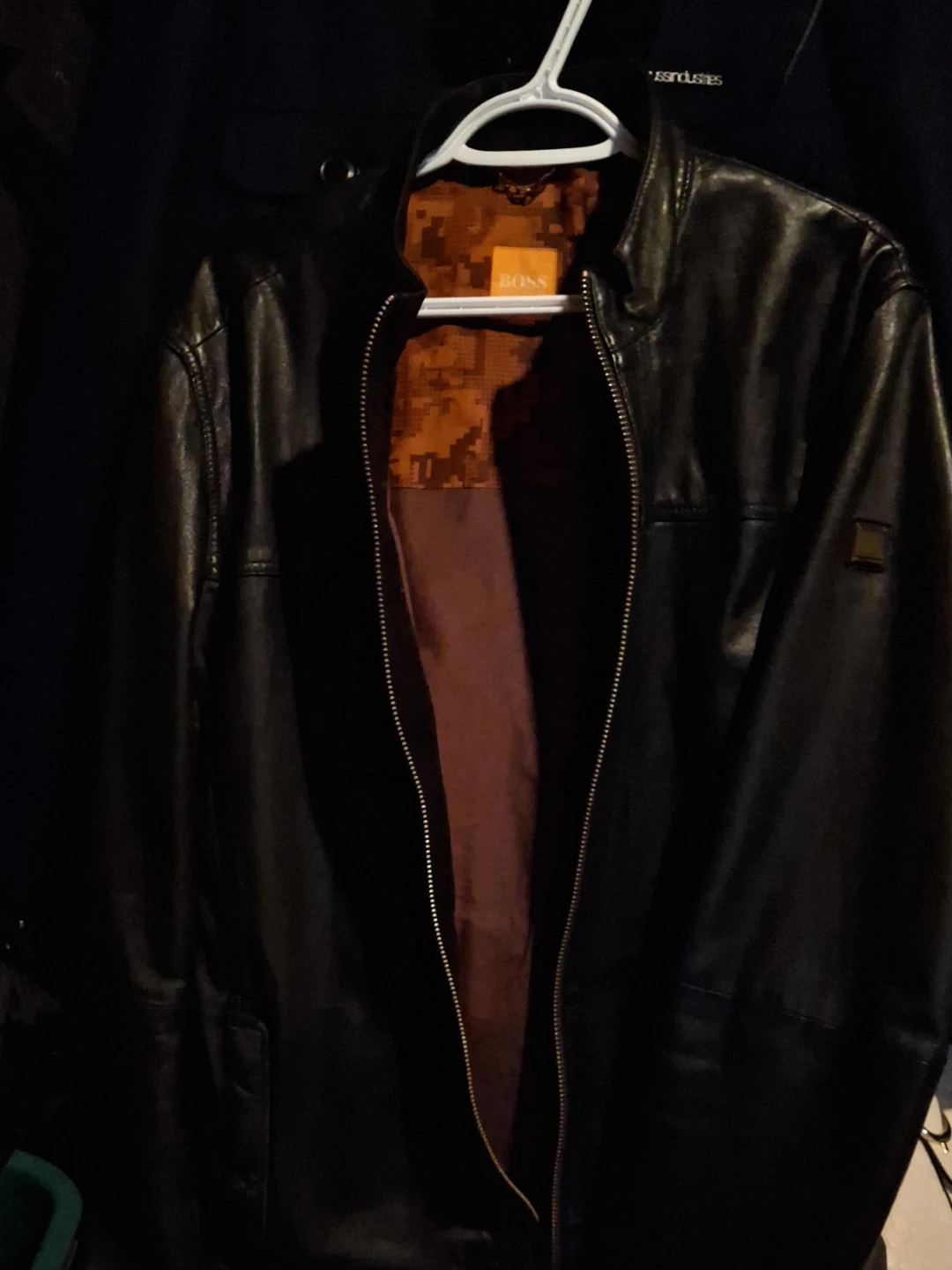 BOSS Black Leather Jacket