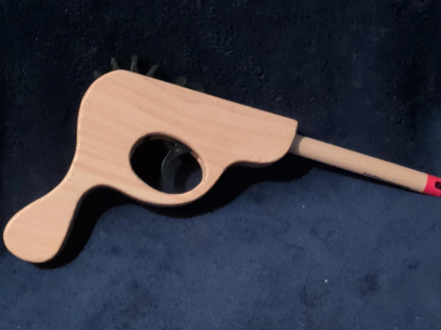 Wooden rubber band gun