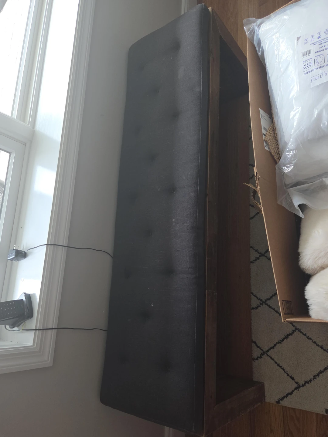 West Elm Tufted Kitchen Table Bench