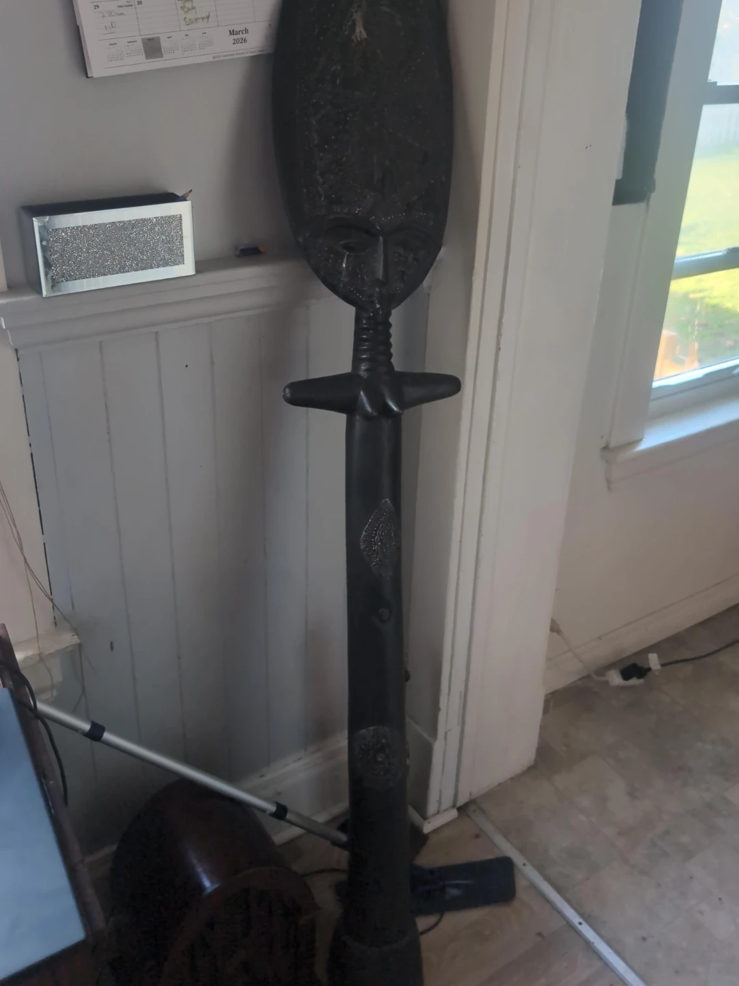 Large Wooden Tribal Figurine