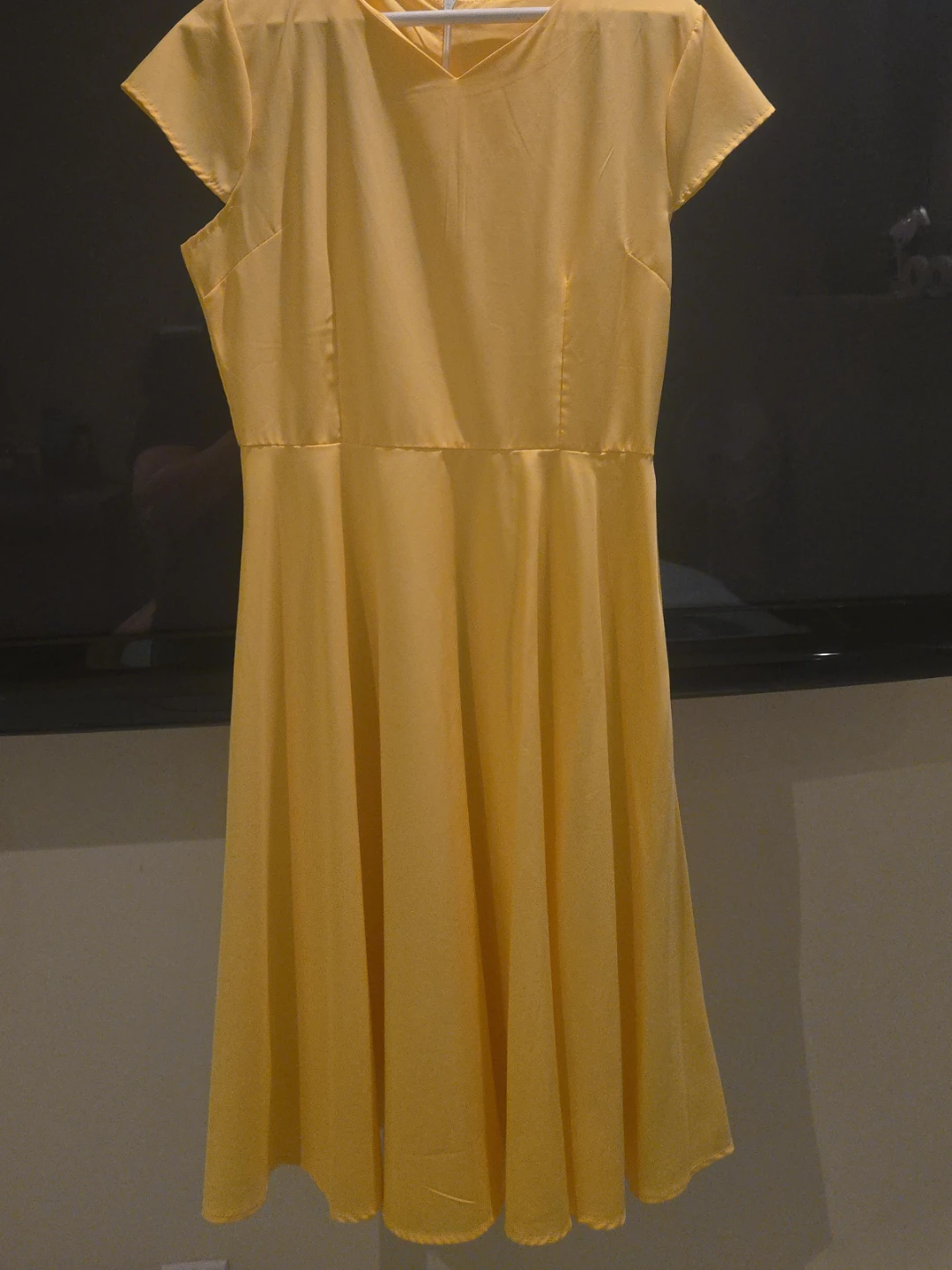Yellow Knee-Length Dress