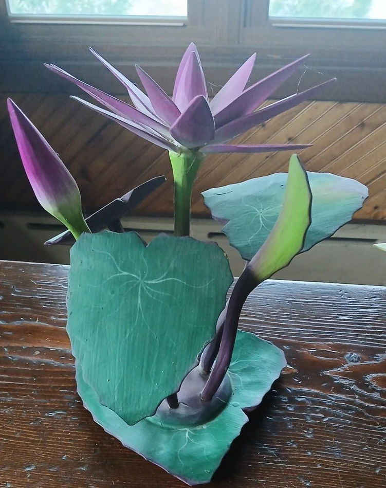 Purple Water Lily Floral Arrangement