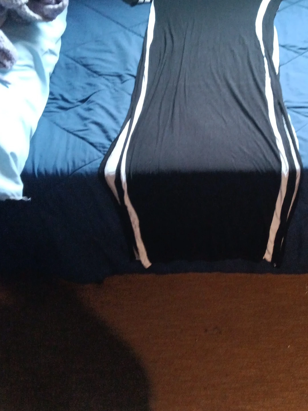 Black and White Striped Dress