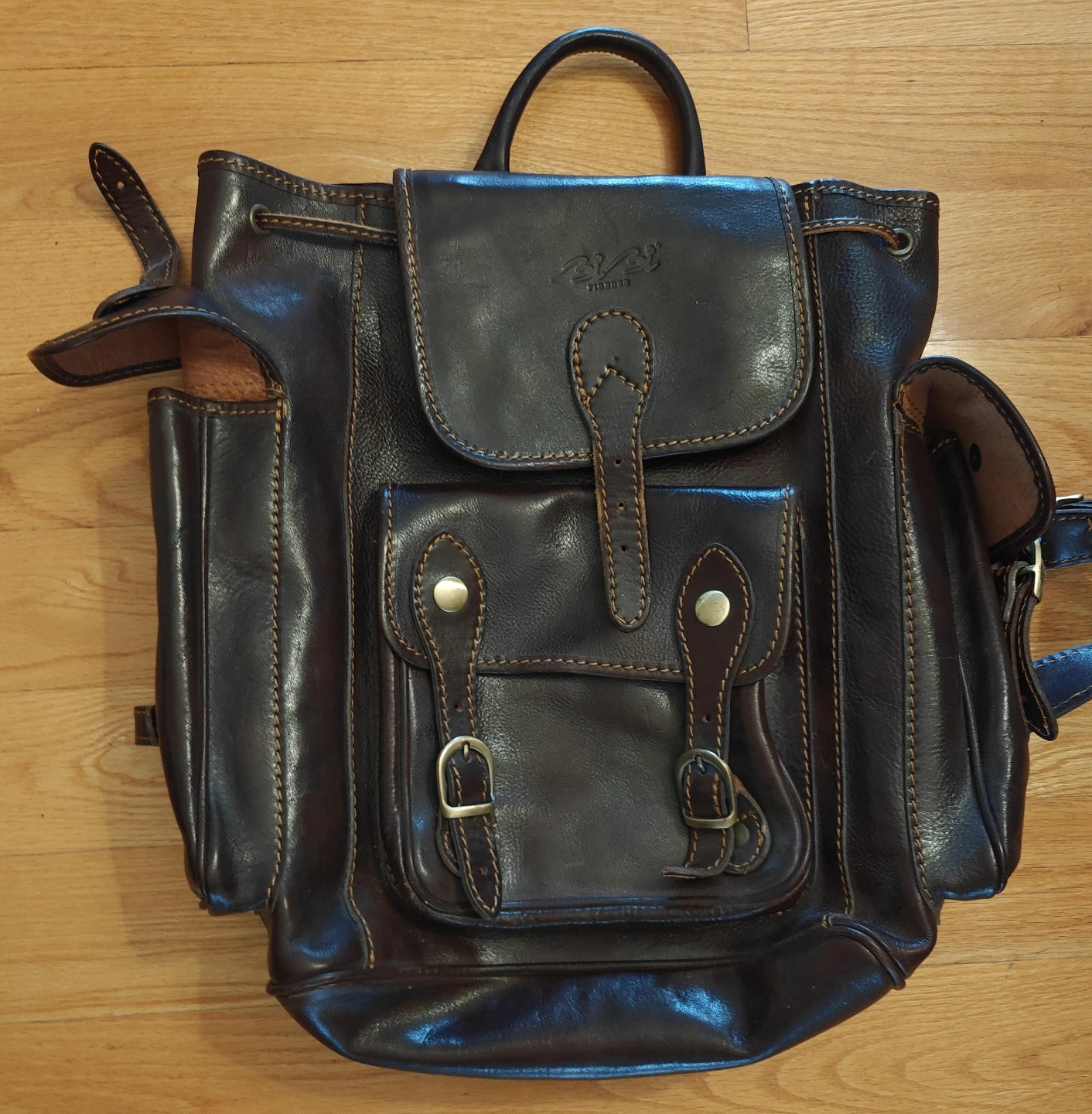 BIBI Firenze Brown Leather Backpack