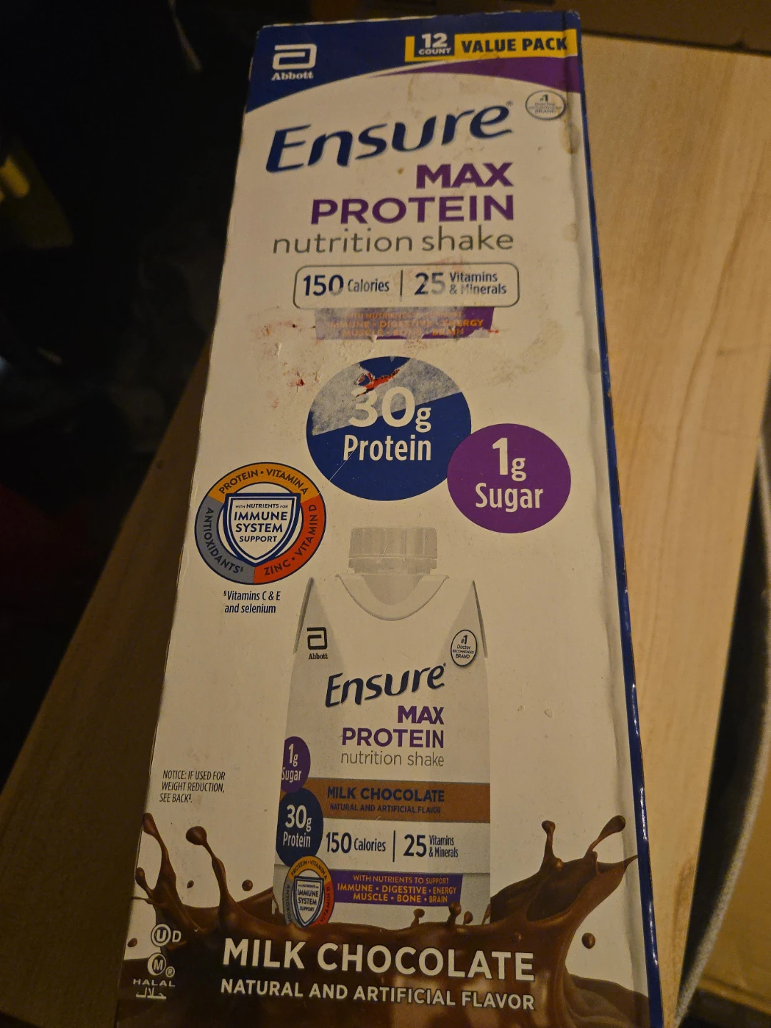 Ensure Max Protein Nutrition Shake - Milk Chocolate (12 Pack)