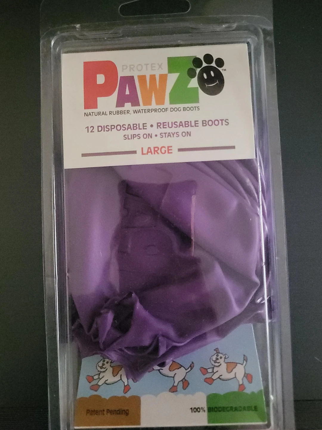 Protex Pawz Natural Rubber Waterproof Dog Boots - Large