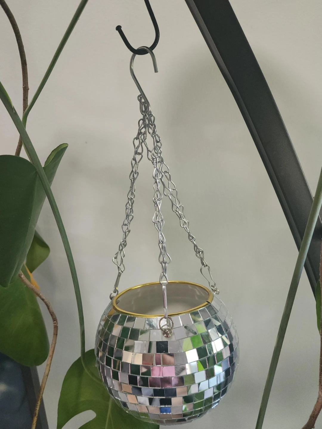 Hanging Disco Ball Planter