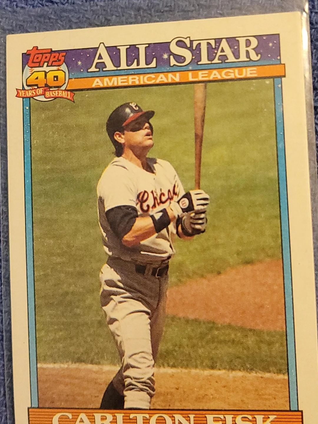 1991 Topps Carlton Fisk All-Star Baseball Card