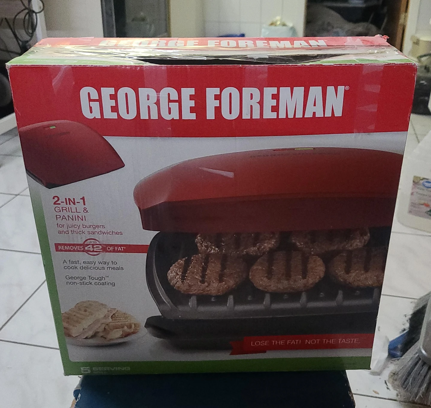 George Foreman 2-in-1 Grill & Panini Maker