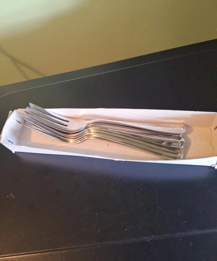 Set of 7 Stainless Steel Forks
