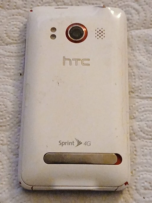 White HTC Sprint 4G Android Smartphone