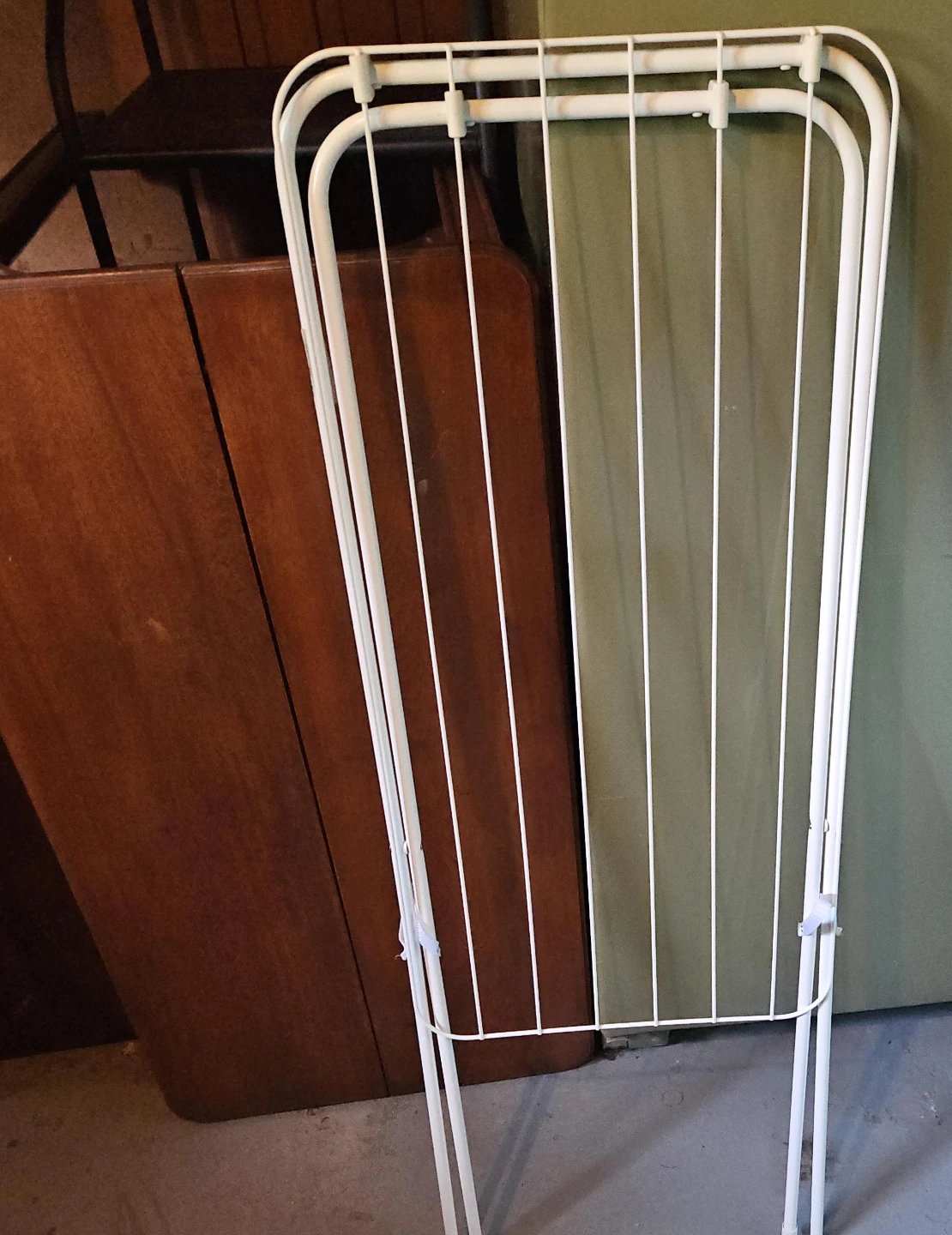 White Folding Clothes Drying Rack