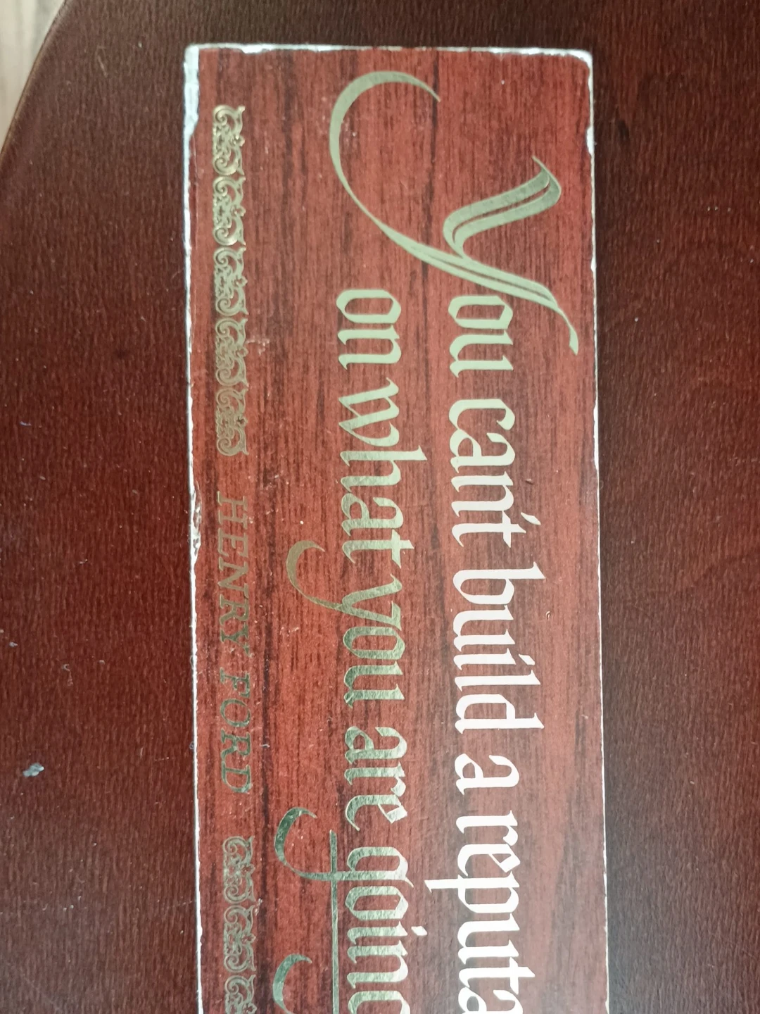 Henry Ford Quote Wood Wall Decor