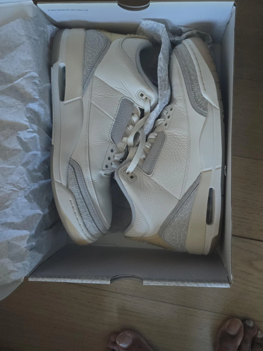 Air Jordan 3 Men's Shoes - Off-White/Grey