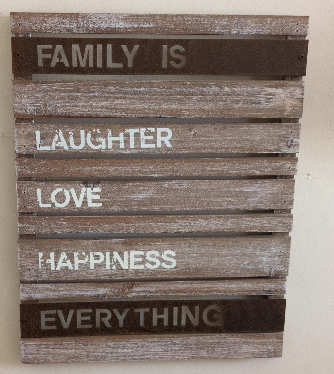 Wooden Pallet Style Wall Art: Family is Everything