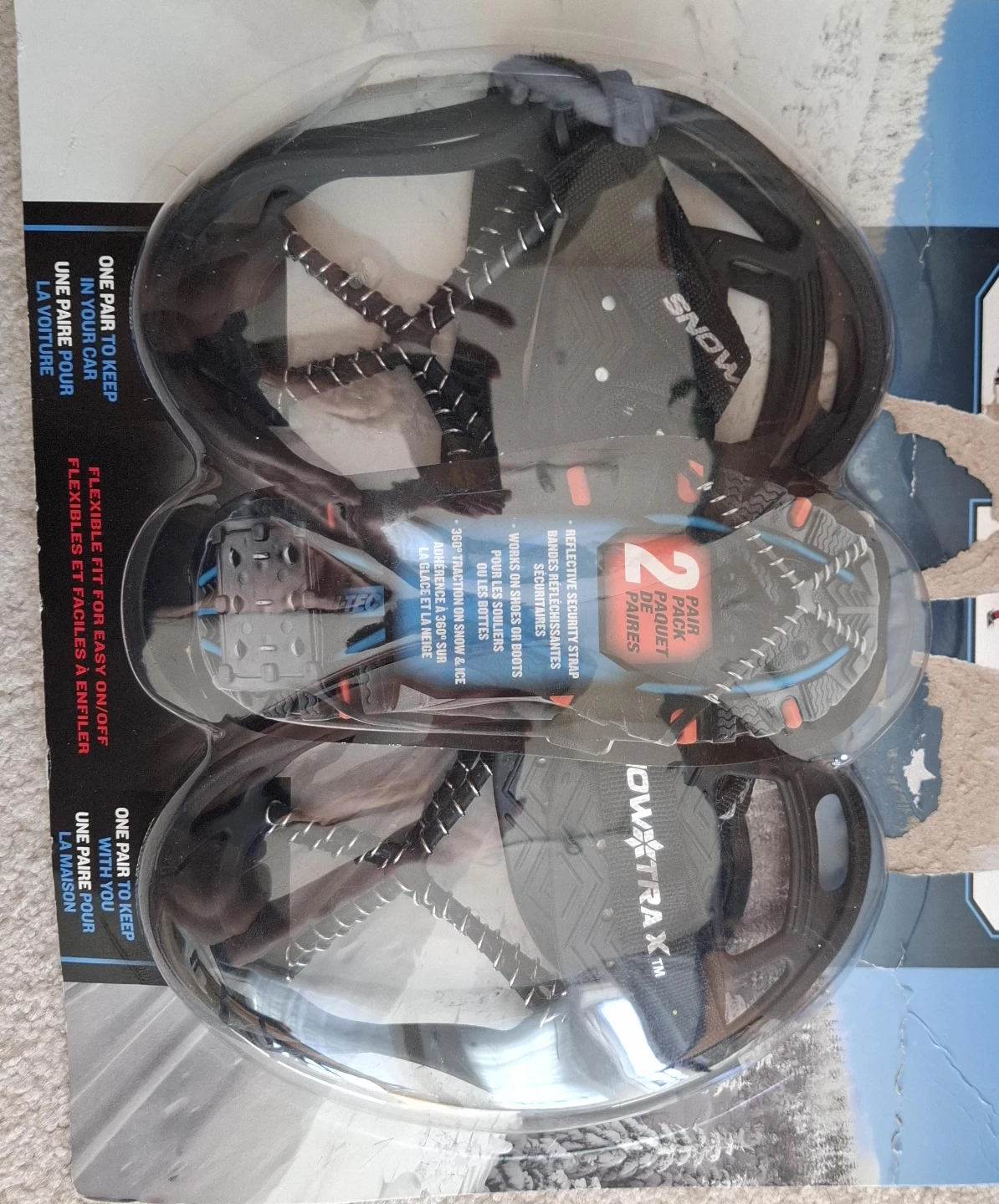 SnowTrax Walk Confidently on Snow and Ice Traction Cleats S-M