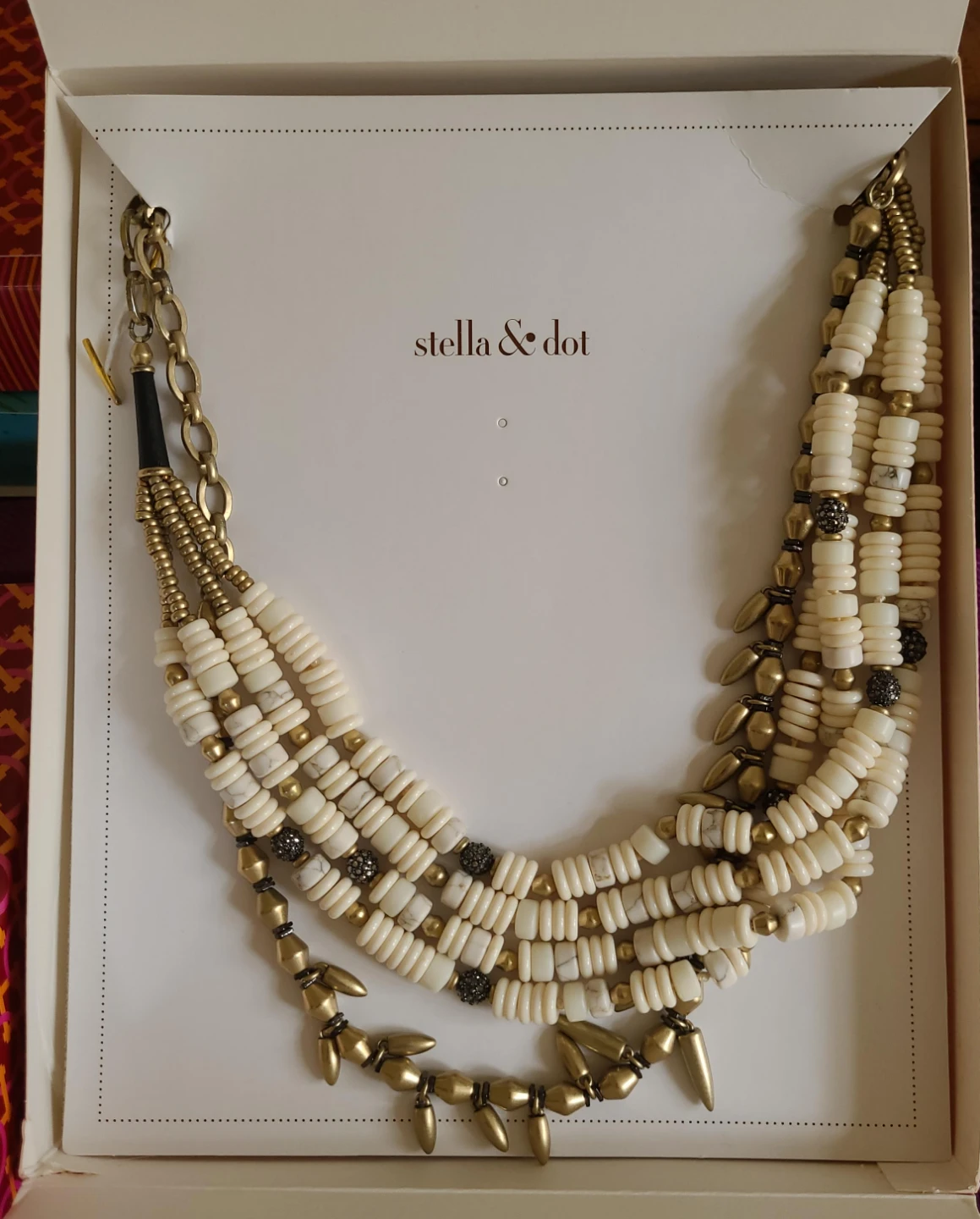 Stella & Dot Multi-Strand Beaded Necklace