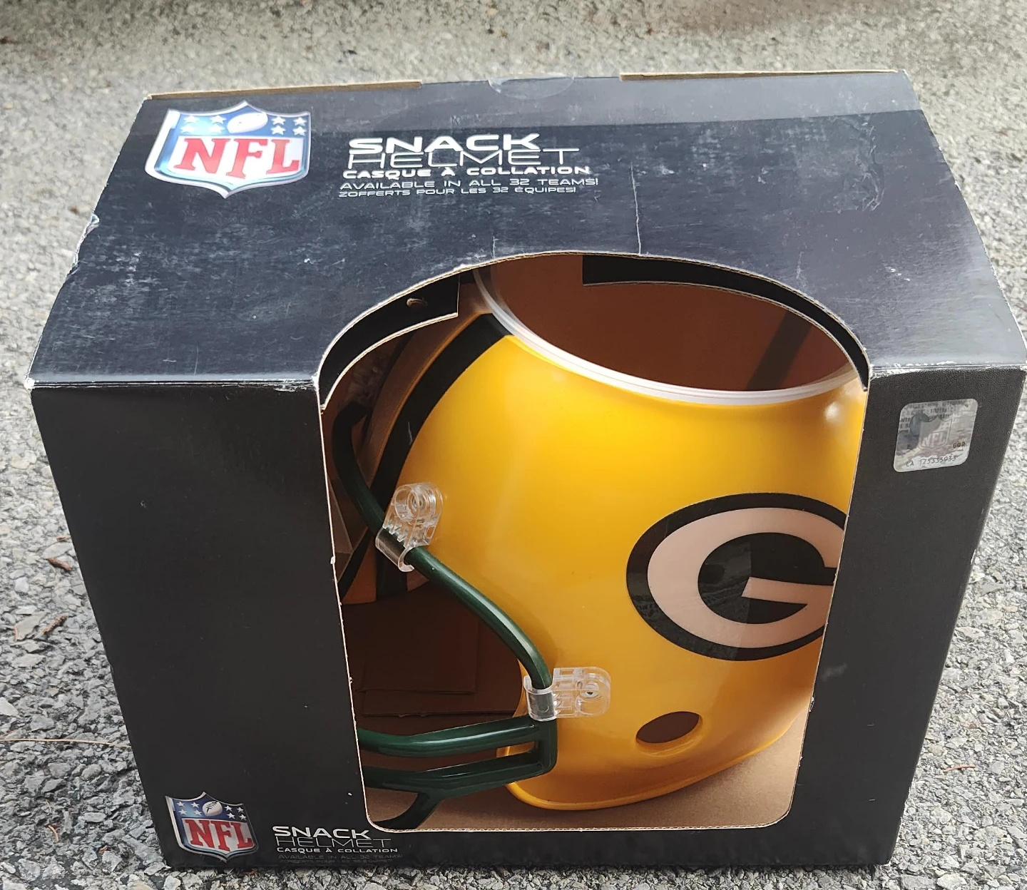 NFL Snack Helmet Green Bay Packers