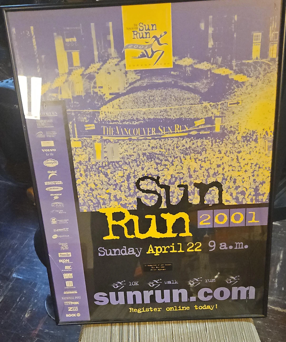 The Vancouver Sun Run 2001 Poster